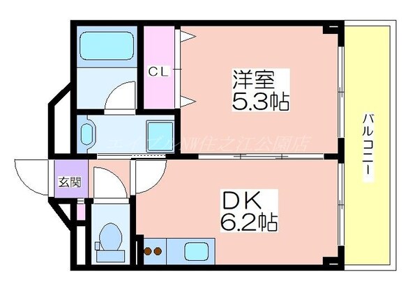 シーガルマンションの物件間取画像